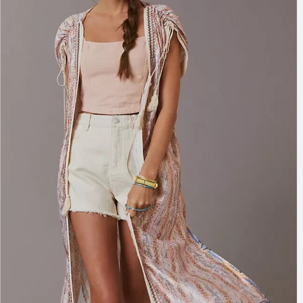 one size Elizabeth Gillett Anthropologie kimono NWT - Picture 2 of 5